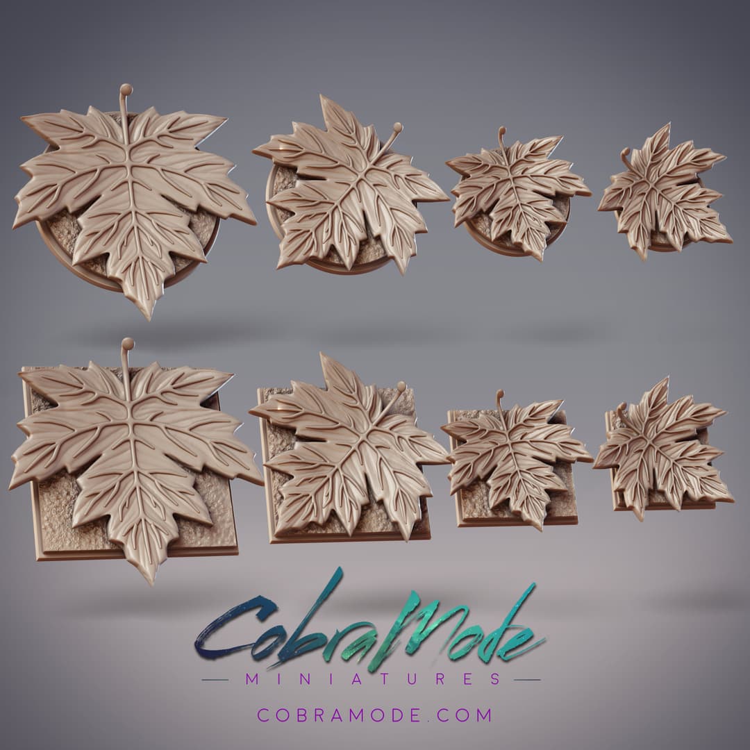 Maple Leaf Base Pack (8pcs) - Round and Square Versions