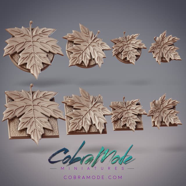 Maple Leaf Base Pack (8pcs) - Round and Square Versions