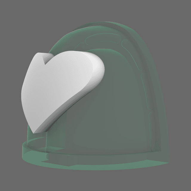 Cupid's Rangers V7 Heart Shoulder Symbols