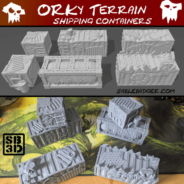 Ork Terrain - Shipping Containers