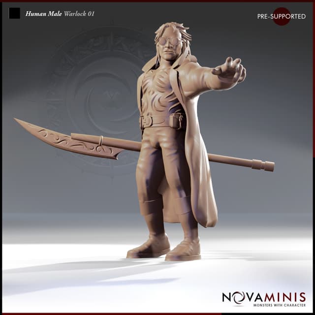 Human Male Warlock 01