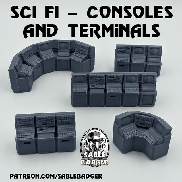 Sci Fi - Console banks and Terminals
