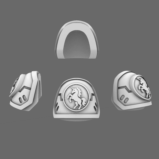 Galactic Knights V7 Iron Eagle Shoulder Pads LEFT