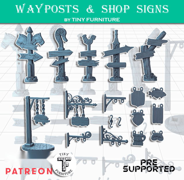 Wayposts & Shop Signs