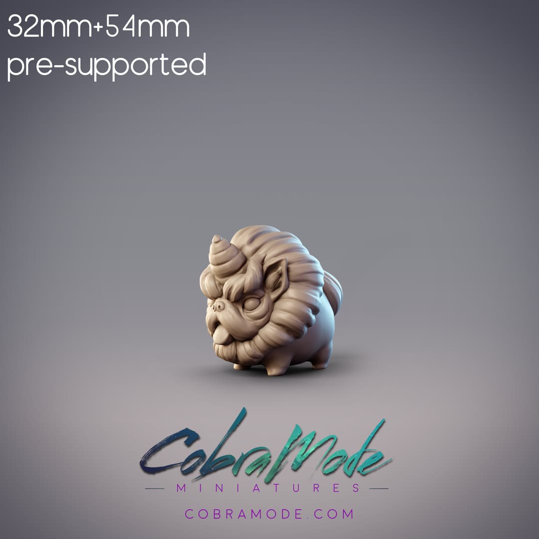 Curly Tail Shishi - Sacred Beast Lion Dog