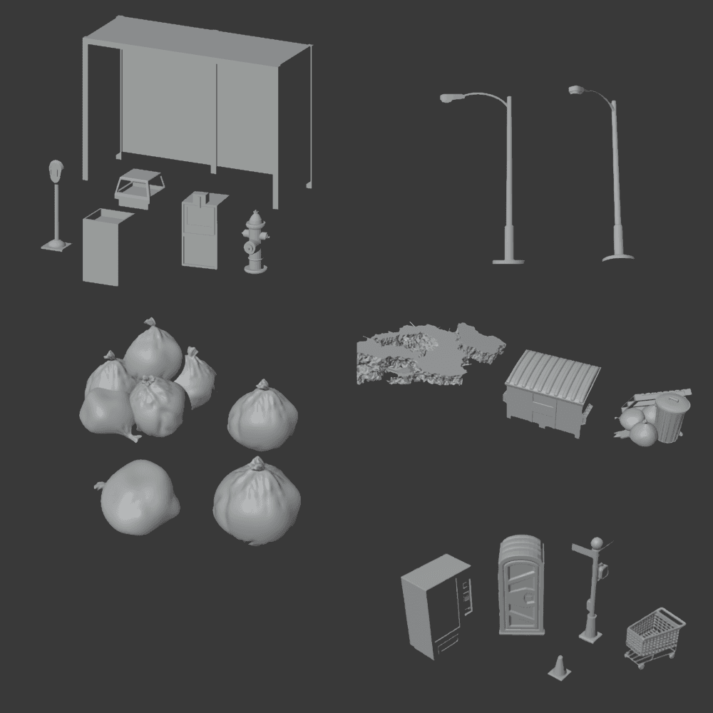 Thirteen Stories Modular Building Street Scatter Add On