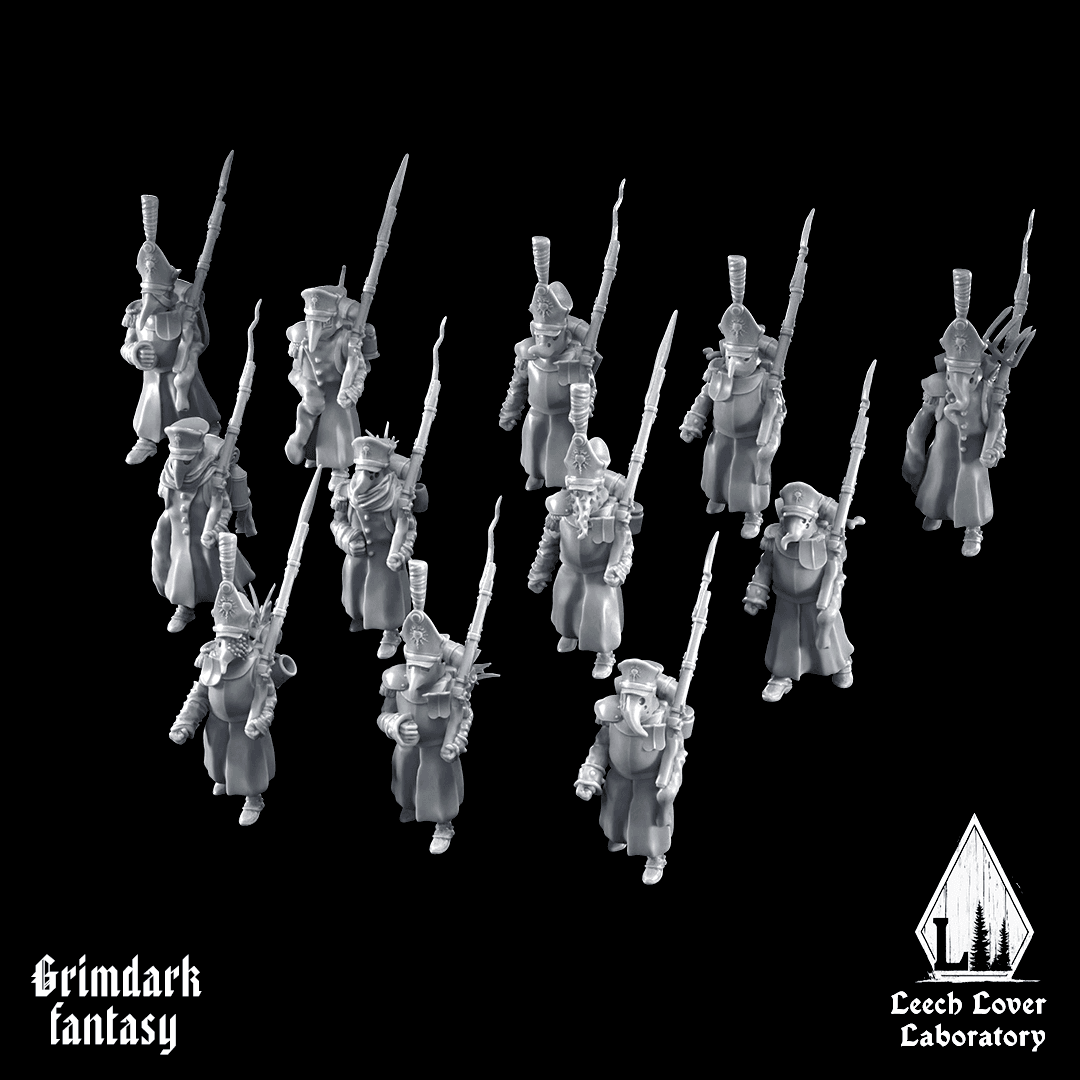 12 modular Fodders for miniature-agnostic grimdark wargames