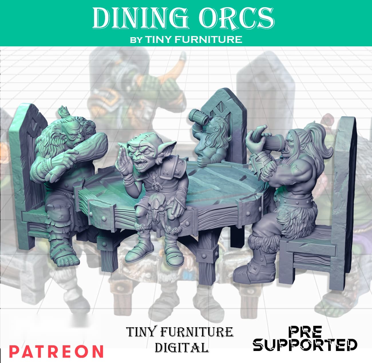 Dining orcs (SITTING FOLKS)
