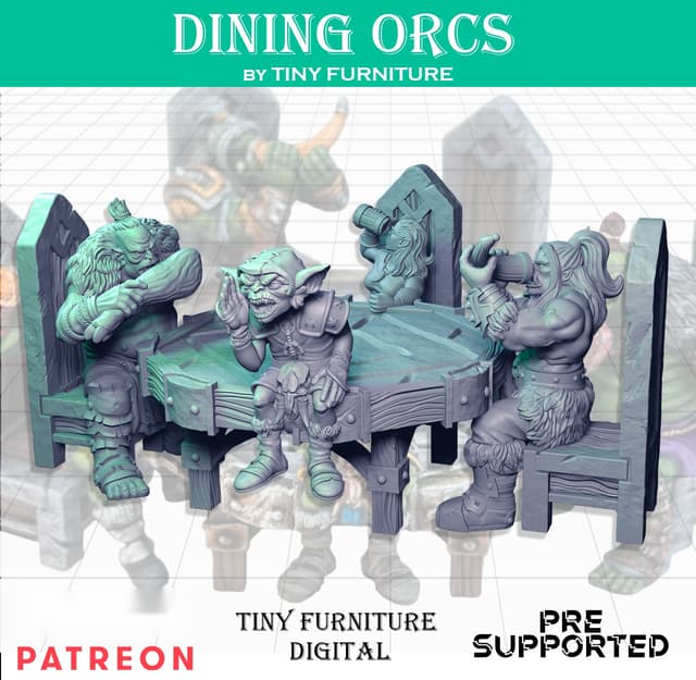 Dining orcs (SITTING FOLKS)