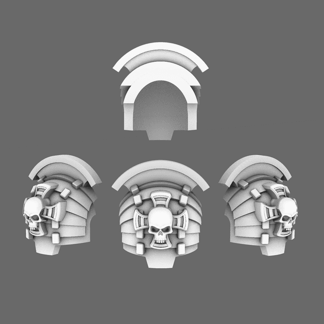 Cyber Samurai Destroyer V4 Bushi Shoulder Pads Type C