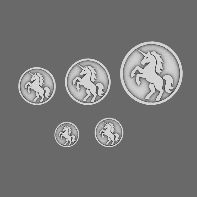 Galactic Knights Flat Symbols LEFT
