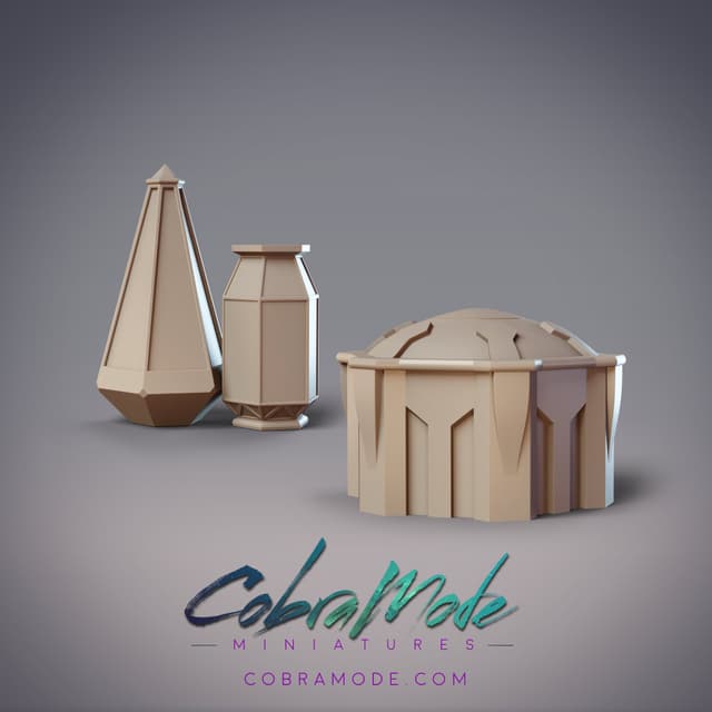 Pylon and Container Scatter Terrain Pack (4pcs)
