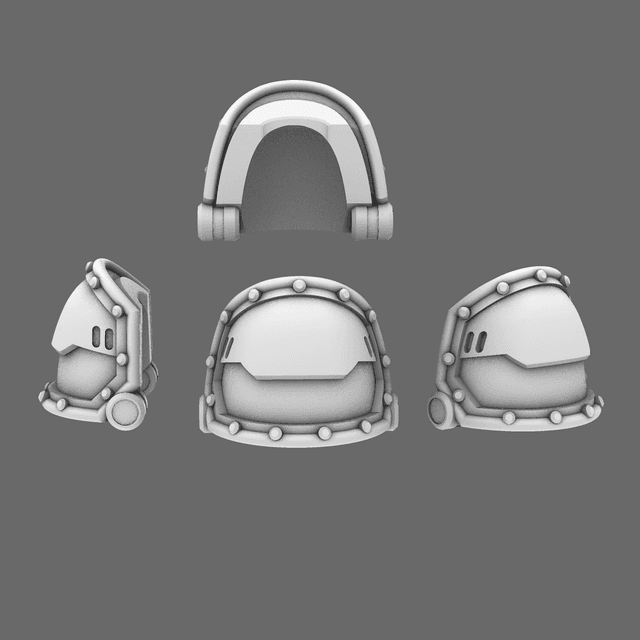 Space Knights V2 Metal Storm Shoulder Pads Type A