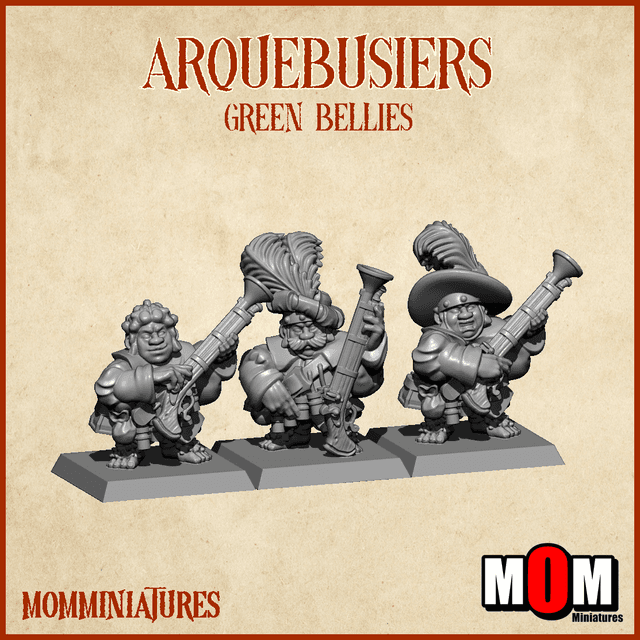 Arquebusiers line 2 (Green Bellies)
