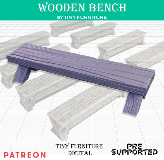 Wooden bench