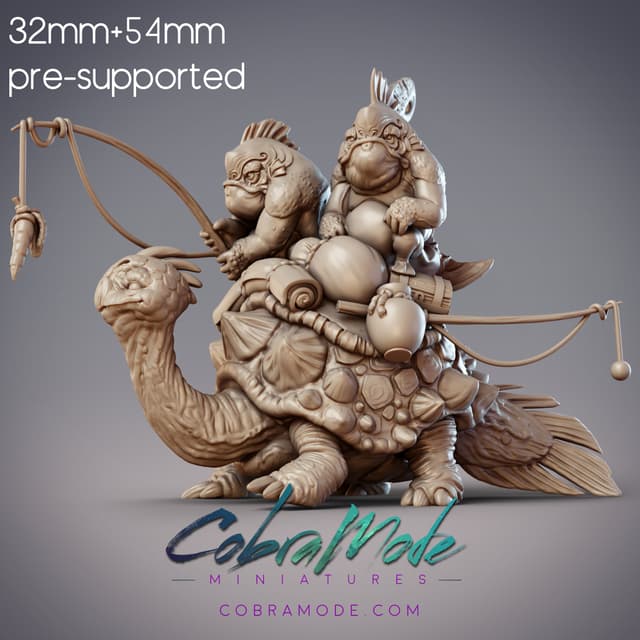 Fishfolk Turtle Riders - Sommos Jow Kyoka Riders (Pre-supported)