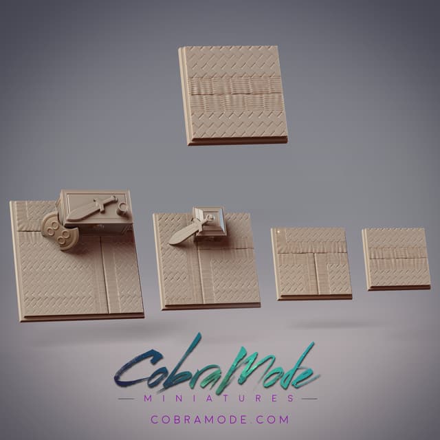 Warrior's Rest Square Base Pack (4pcs)