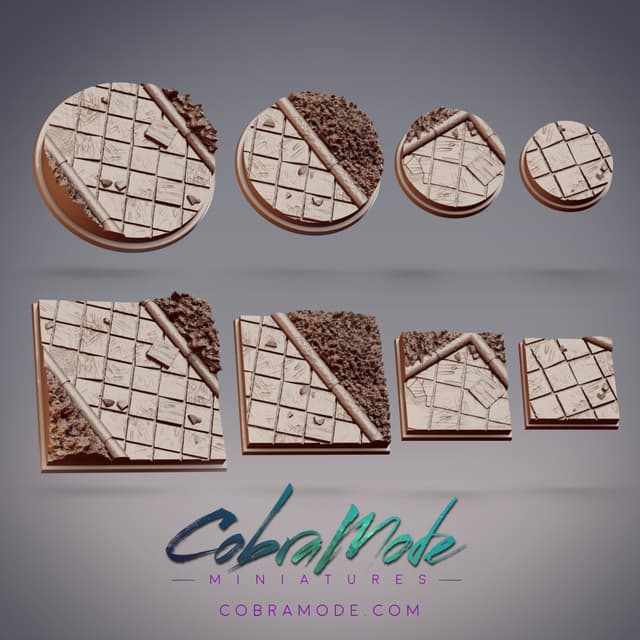 Tiled Path Base Pack (8pcs) - Round and Square Versions