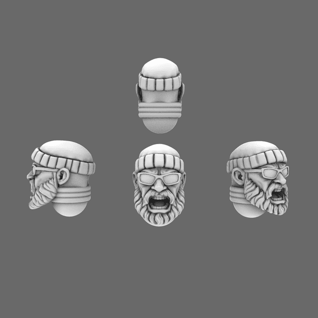Space Knights Special Forces Operators Heads