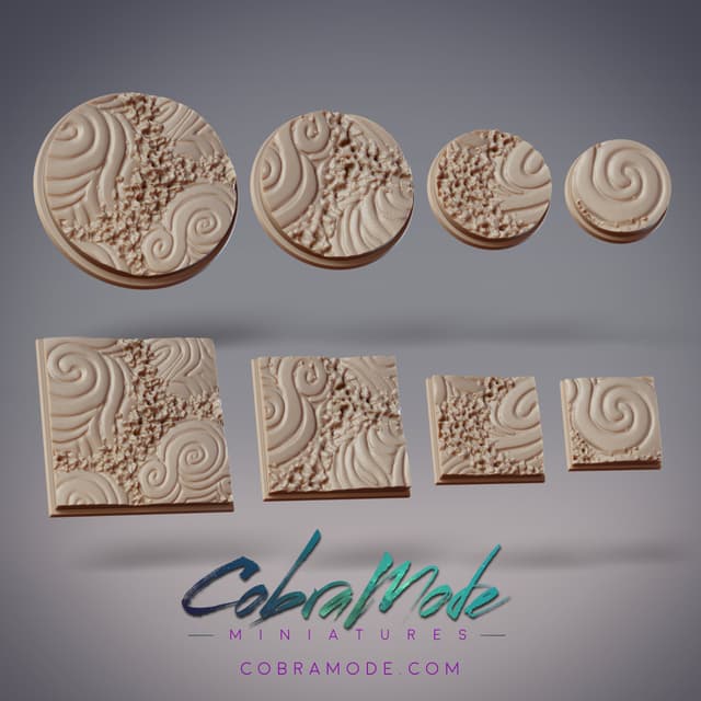 Ciorcal Stones 2 Base Pack (8pcs) - Round and Square Versions