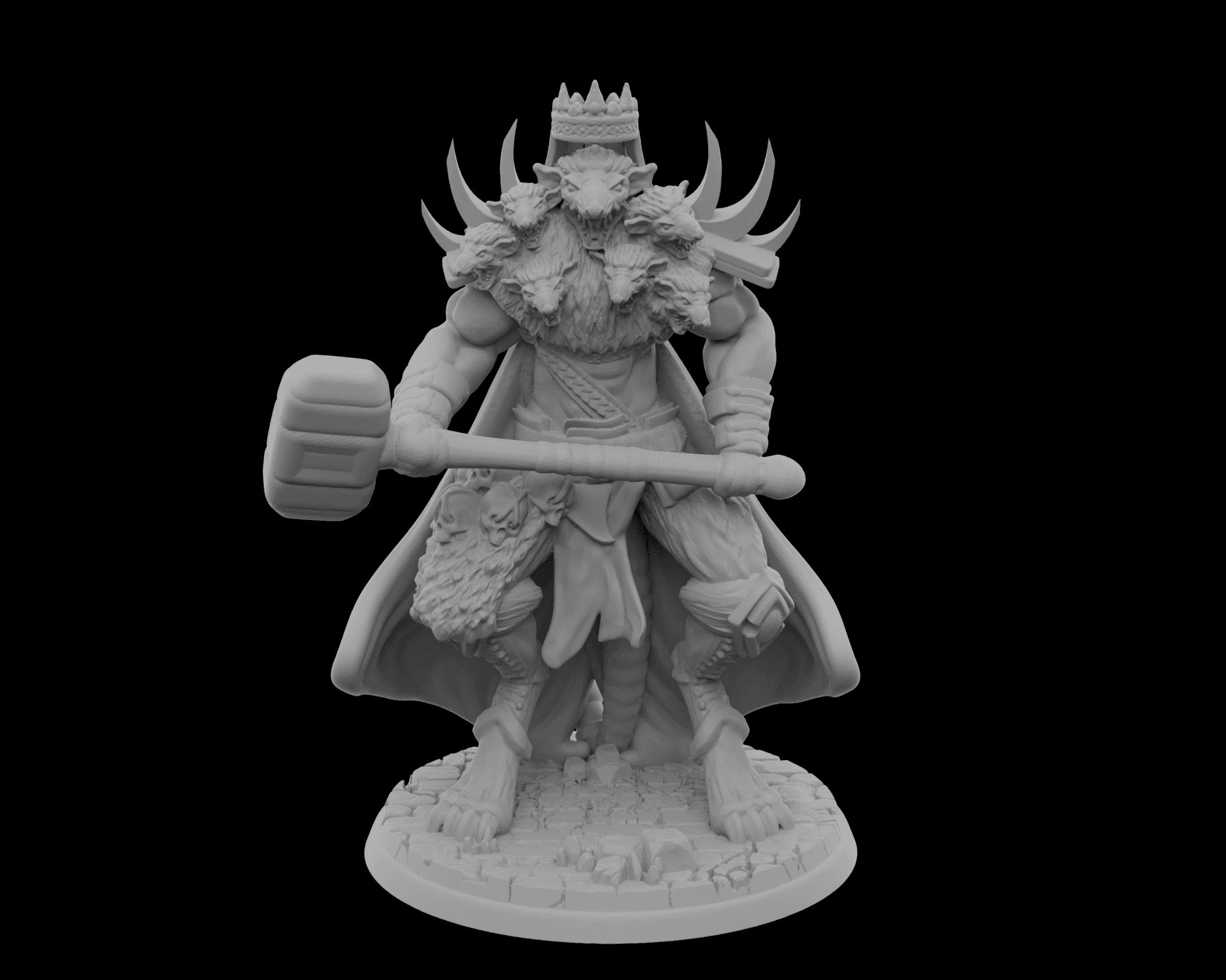 Ratfolk - Rat King - V4 - DnD - by STF_CSC