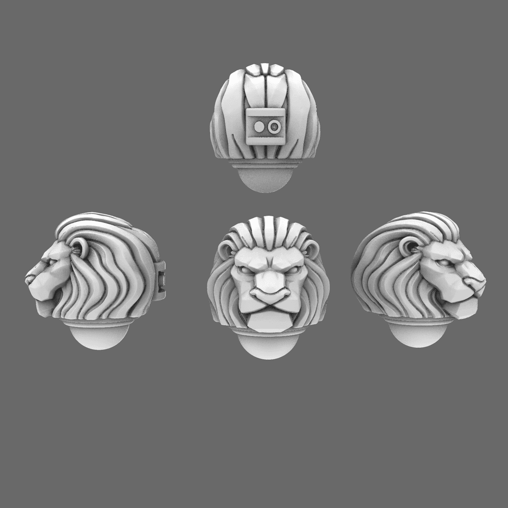 Lion Spirit Knights V7 Lion Helmets