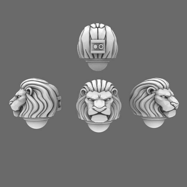 Lion Spirit Knights V7 Lion Helmets