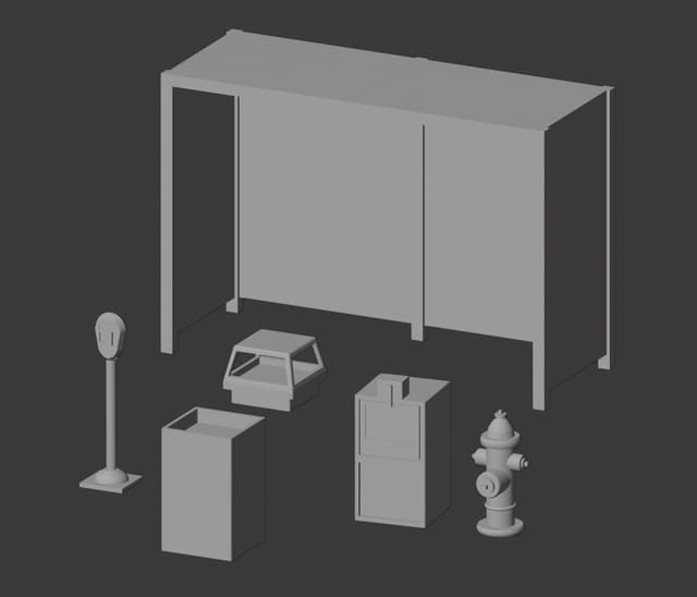 Bus Stop Set