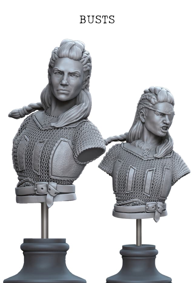 Shield Maiden: Viking Female Warrior Busts