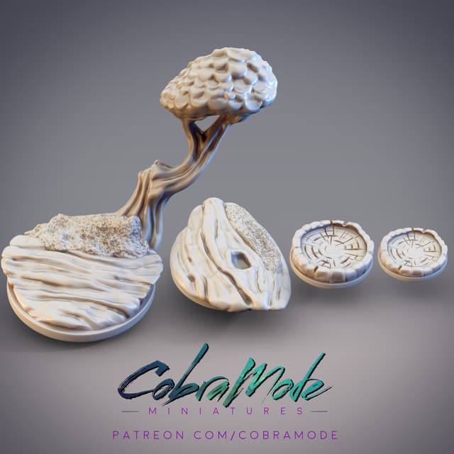 Tree Bases Pack 4pcs (Supportless)