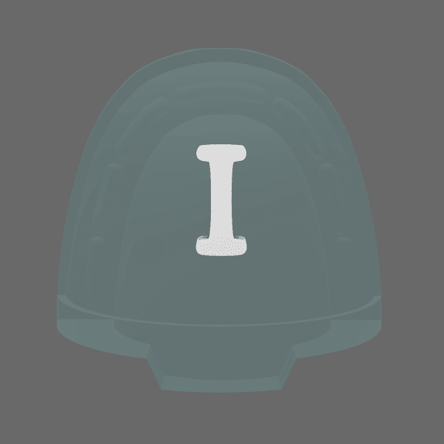 Space Knights V10B Standard Roman Numeral 01 Shoulder Symbols