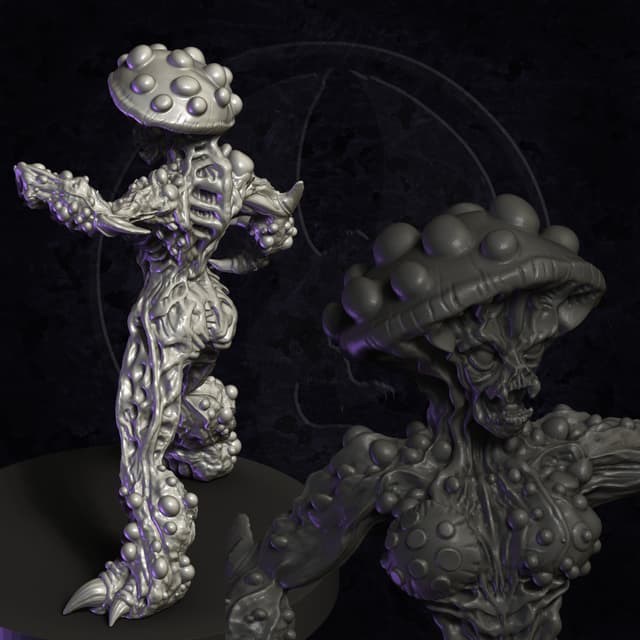 FUNGAL VAMPIRE SPAWN: Female Pose 1 - Fungal Vampire Minions