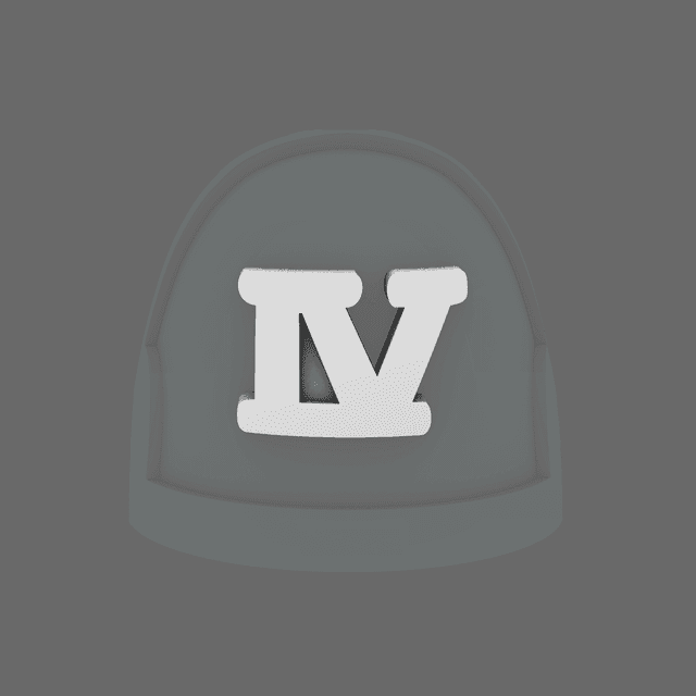 Space Knights V10R Standard Roman Numeral 04 Shoulder Symbols