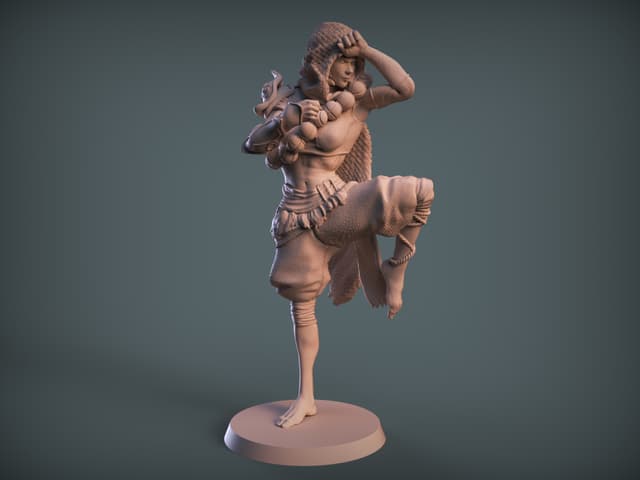 Figther female monk