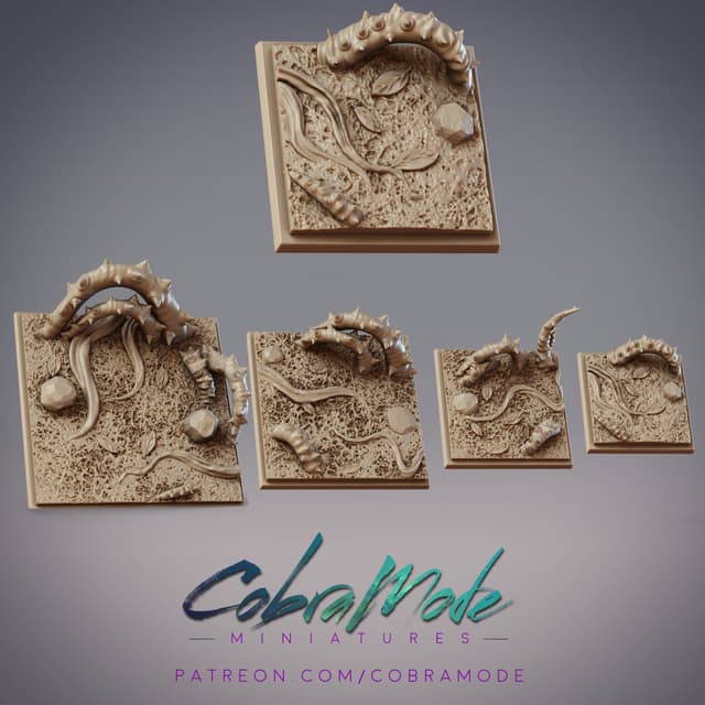 Thorny Square Base Pack (4pcs)