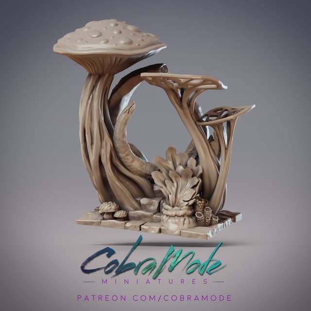 Moon Mushroom Shrine (Supportless)