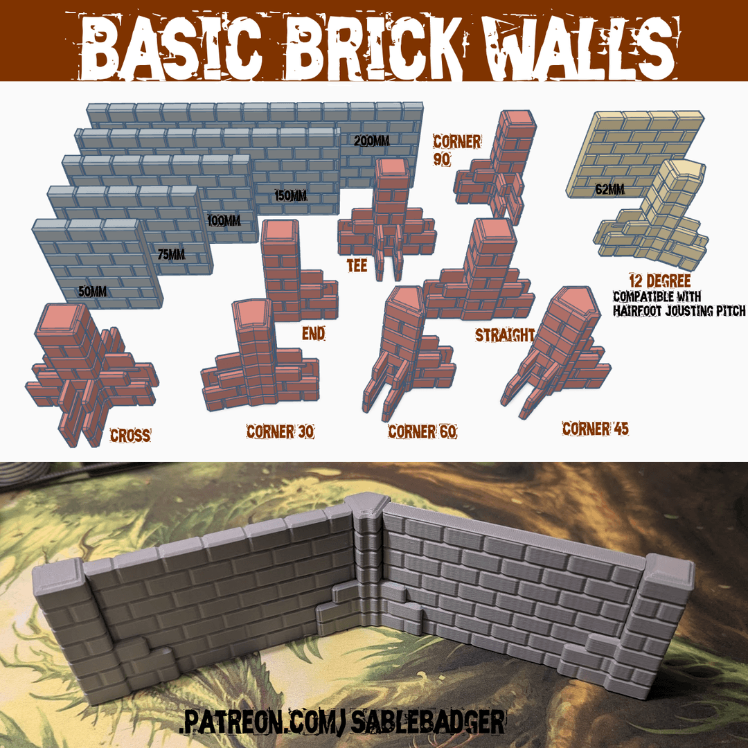 Brick Walls - Modular walls and juctions