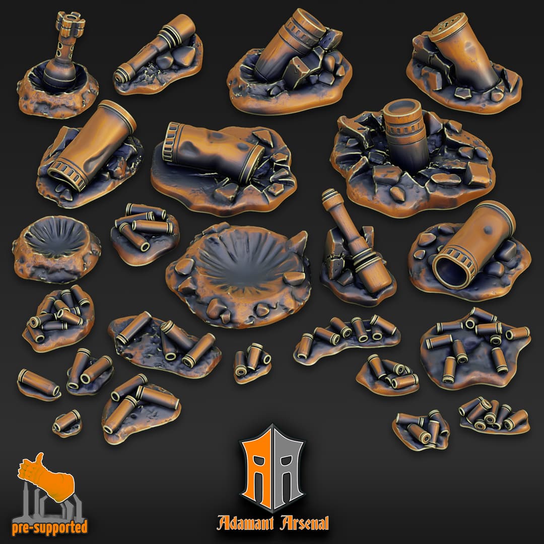 Basing Bits - Ammo Shells and Craters