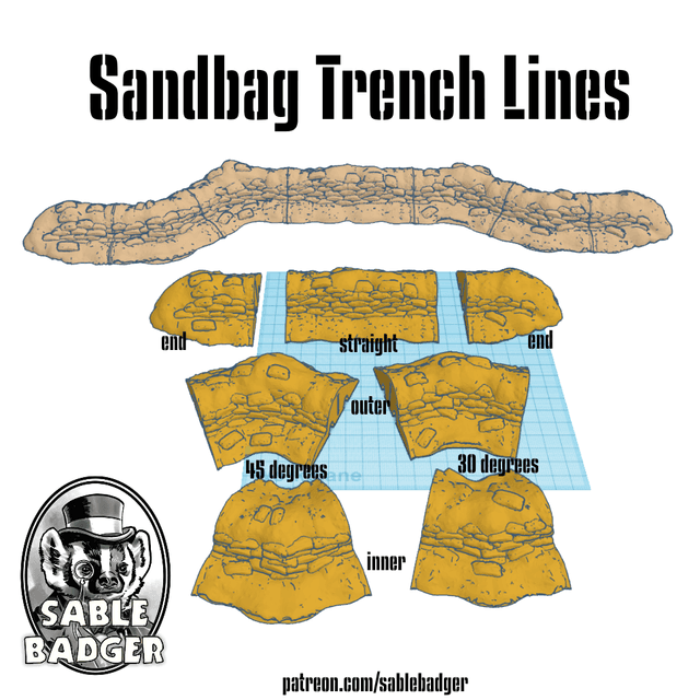 Modular Sandbag Trenchs