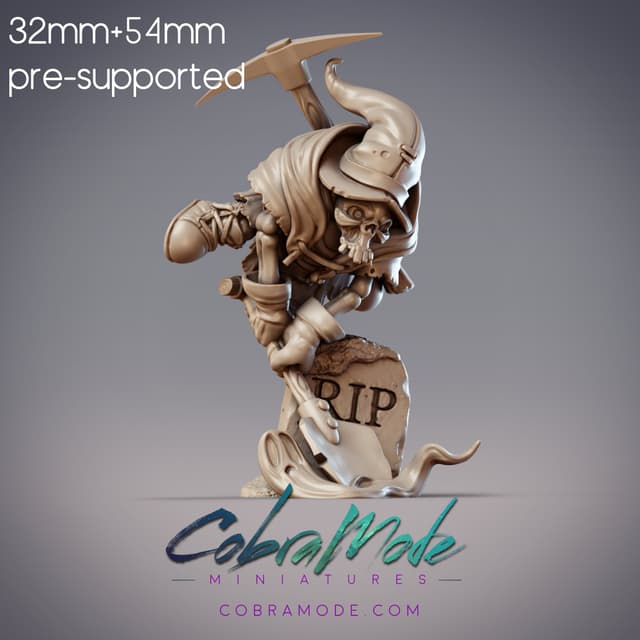 Skeleton Gravedigger Minion (Pre-Supported)