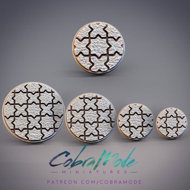 Star and Cross Tile Base Pack (4pcs)