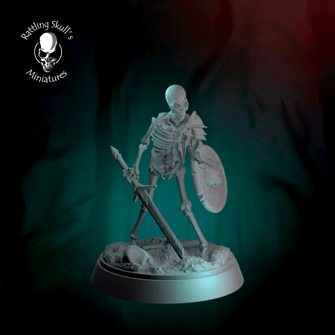Skeleton Fighter pre supported