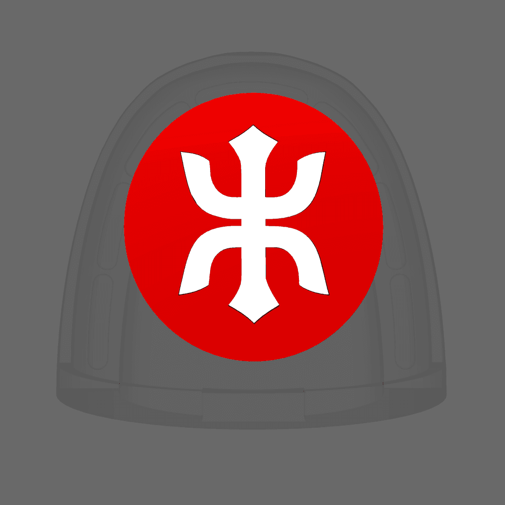 Red Ronin Chapter V10K Shoulder Circle Symbols
