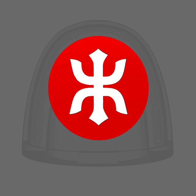 Red Ronin Chapter V10K Shoulder Circle Symbols