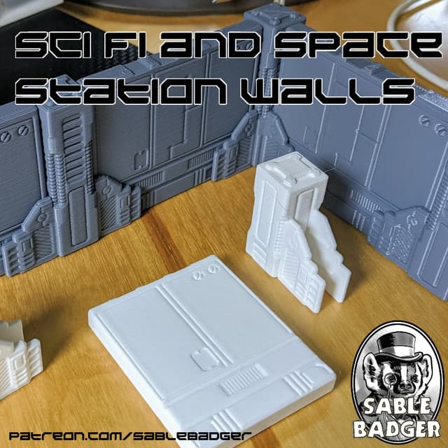Sector 23 - Sci Fi and Space Station Interlocking Walls