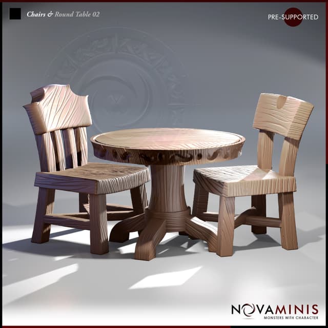 Chairs & Round Table 02