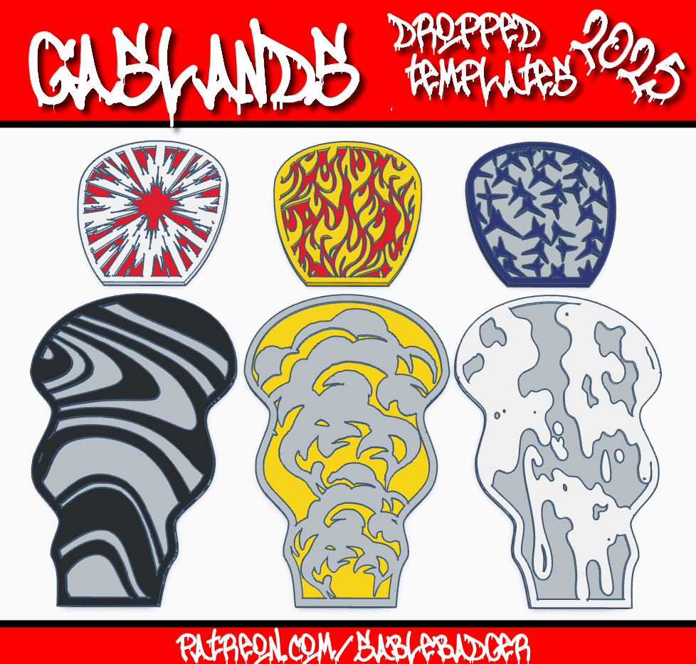 Gaslands - Dropped Templates 2025