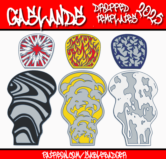 Gaslands - Dropped Templates 2025
