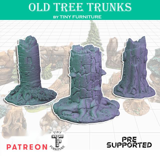 Old tree trunks