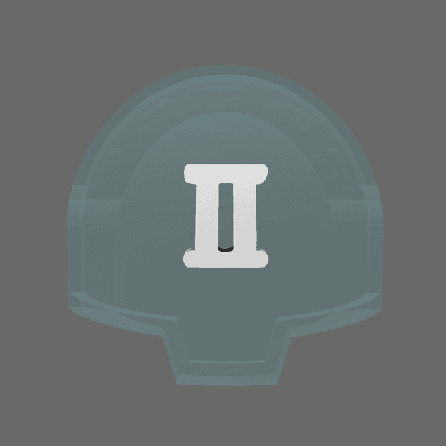 Space Knights DV04 Standard Roman Numeral 02 Shoulder Symbols